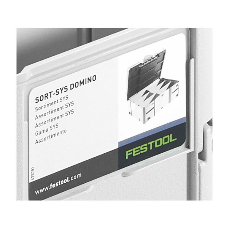 Festool Systainer SORT-SYS3 M 187 DOMINO Werkzeugkoffer ( 576793 ) 396 x 296 x 187 mm, image _ab__is.image_number.default