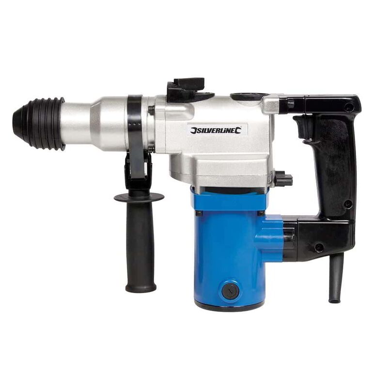 Silverline 633821 Bohrhammer 230V 850W 3,5J SDS-Plus 64Nm + Tiefenanschlag + Koffer, image 