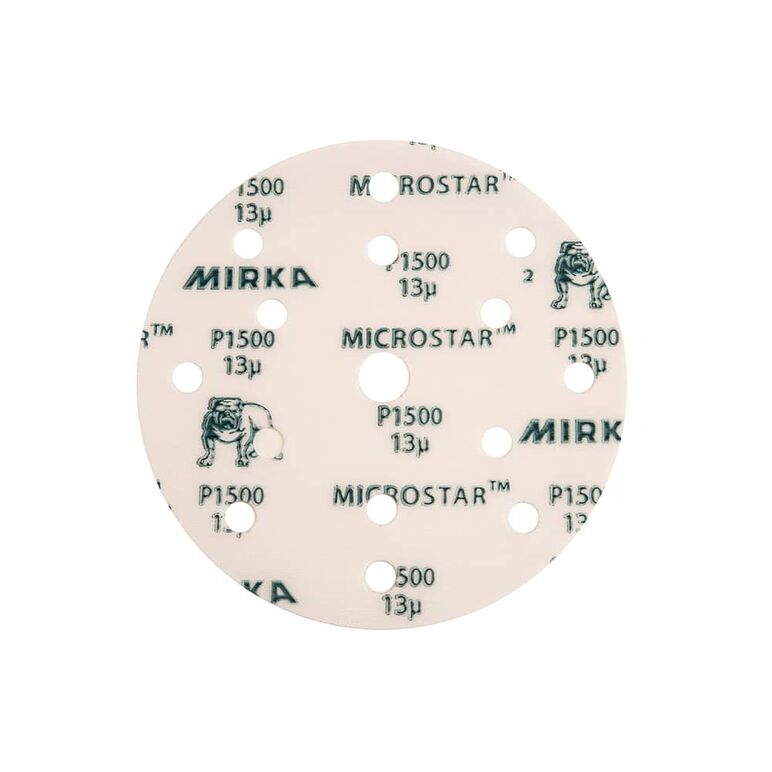 Mirka MICROSTAR 150mm Grip 15L P1500, 50/Pack, image 