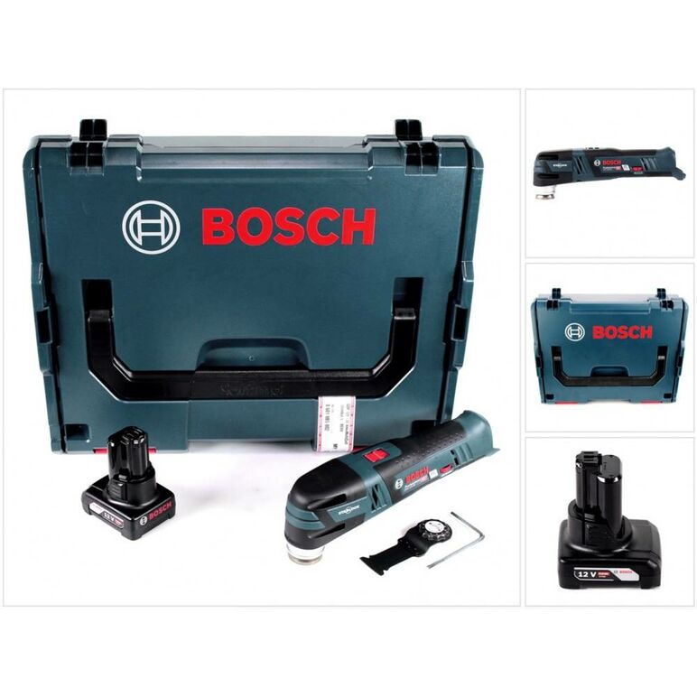 Bosch GOP 12V-28 Professional Akku-Multi-Cutter 12V Brushless + 1x Akku 6,0Ah + Koffer + Sägeblatt - ohne Ladegerät, image _ab__is.image_number.default