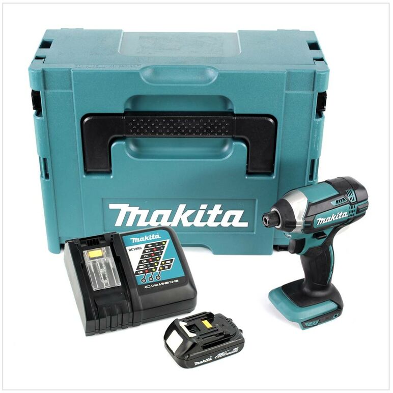 Makita DTD152RY1J Akku- 18V 1/4" 165Nm + 1x Akku 1,5Ah + Ladegerät + Koffer, image 