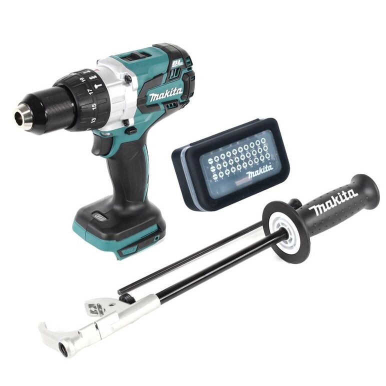 Makita DHP481Z Akku-Schlagbohrschrauber 18V Brushless 1/2" 115Nm + Tiefenanschlag - ohne Akku - ohne Ladegerät, image 