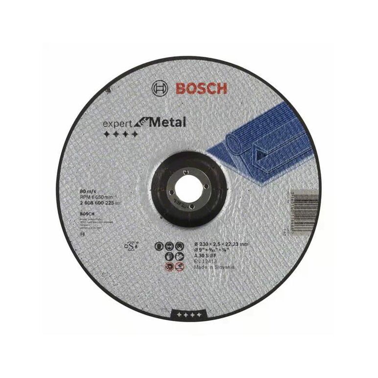 Bosch Trennscheibe gekröpft Expert for Metal A 30 S BF, 230 mm, 2,5 mm (2 608 600 225), image 