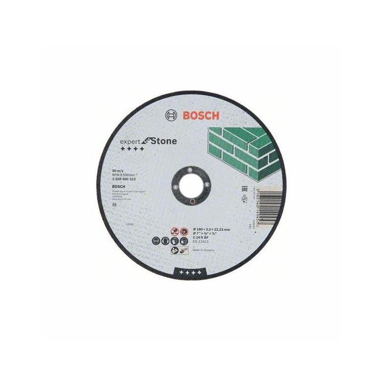 Bosch Trennscheibe gerade Expert for Stone C 24 R BF, 180 mm, 3,0 mm (2 608 600 323), image 