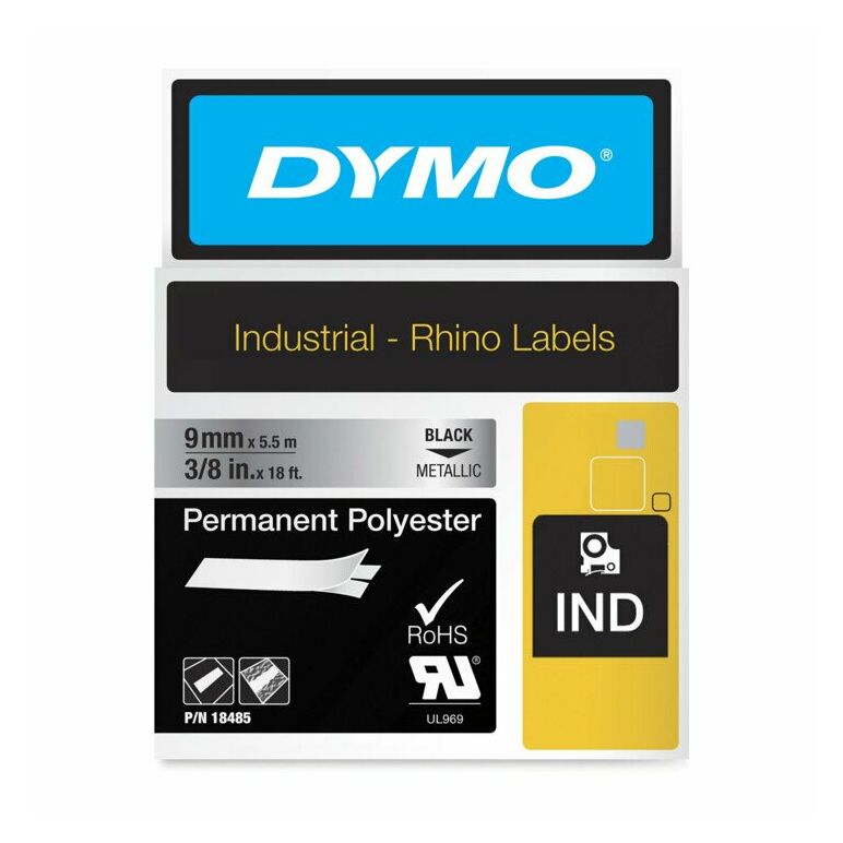 DYMO IND Etikettenband Polyester Bandfarbe weiß, image _ab__is.image_number.default