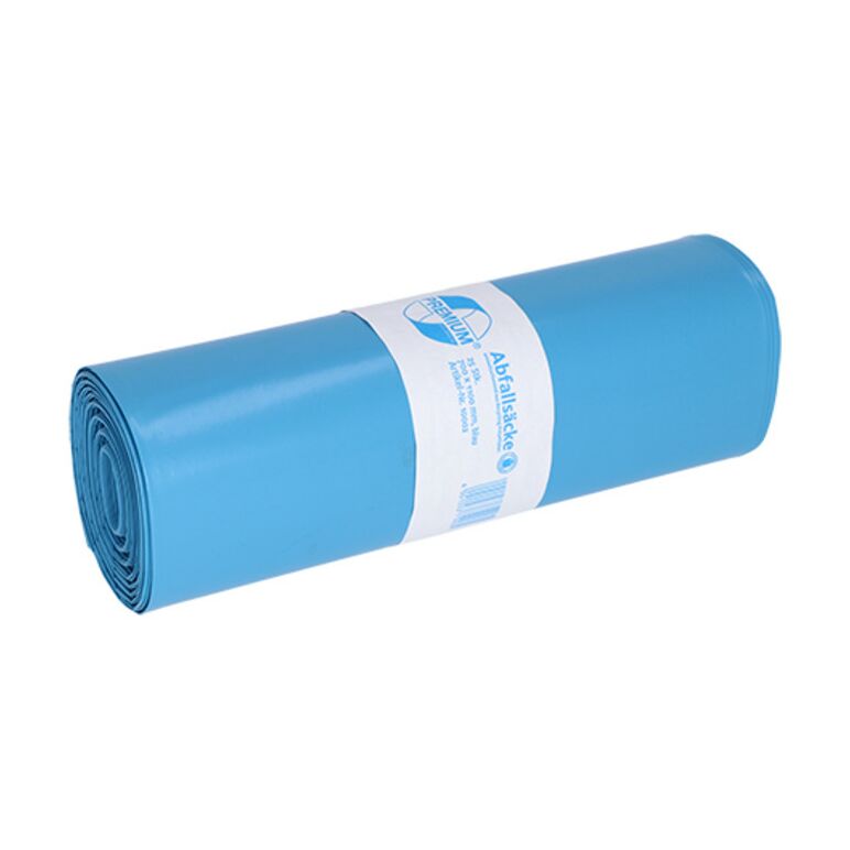 Deiss Premium - Abfallsäcke aus Recycling-LDPE 120 l blau, image 