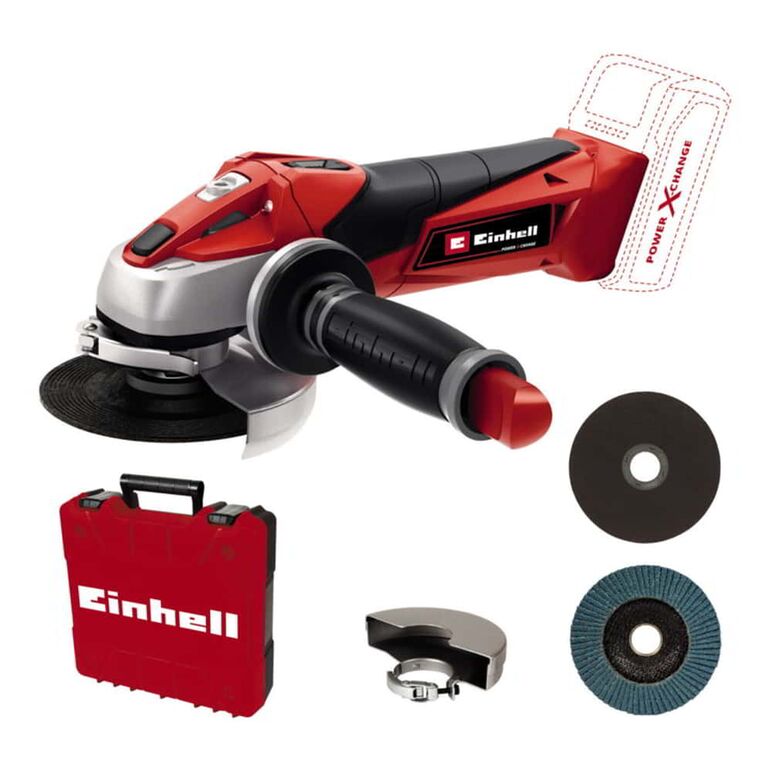 Einhell TE-AG 18/115 Li - Solo Acc Akku-Winkelschleifer 18V 115mm + Koffer - ohne Akku - ohne Ladegerät, image 