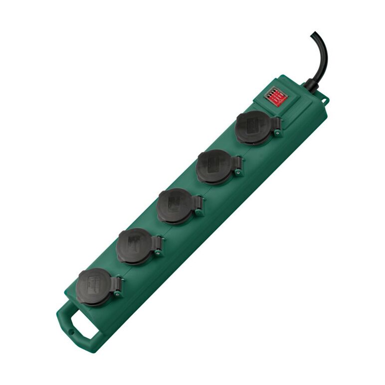 Super-Solid SL 554 DE IP54 Garten-Steckdosenverteiler 5-fach 5m H07RN-F 3G1,5, image 