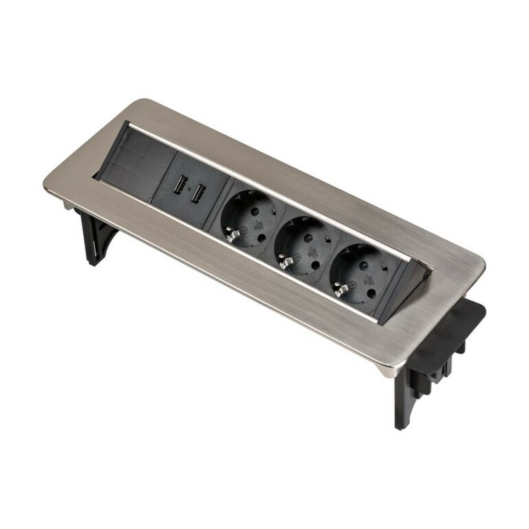 Indesk Power USB-Charger Tischsteckdosenleiste, image 