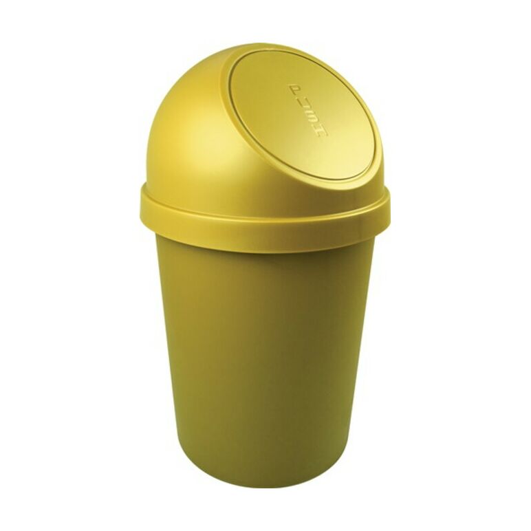 Abfallbehälter H700xØ403mm 45l gelb HELIT, image 