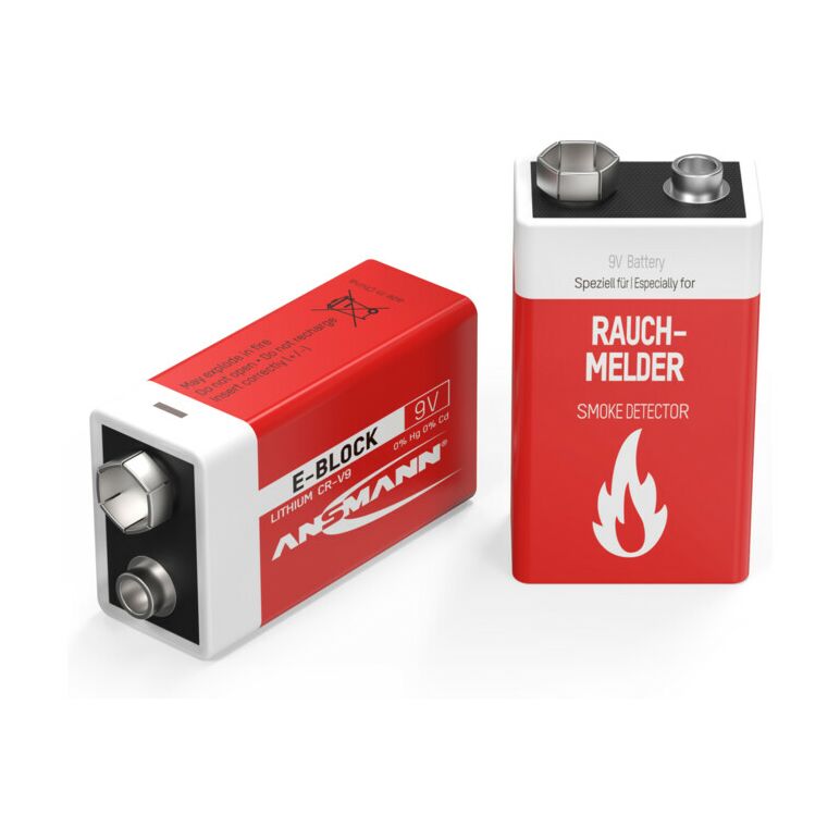 Ansmann 10-Jahres Batterie für Rauchmelder 9V Lithium E-Block, image _ab__is.image_number.default