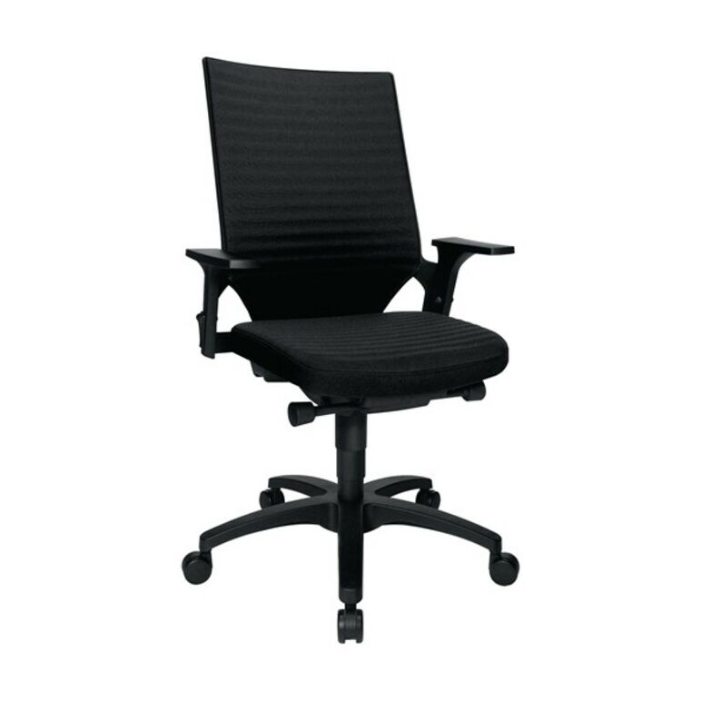 Topstar Bürodrehstuhl schwarz m. Autosynchrontechnik Sitz-H.420-550mm mit Armlehnen, image 