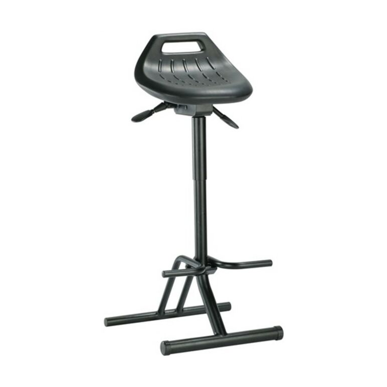 bimos Stehhilfe Profi mit klappbarer Fußablage schwarz Sitz-H.640-840mm, image 