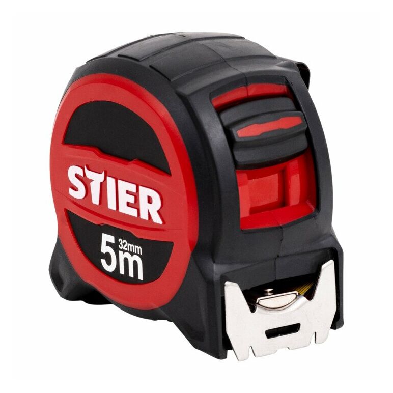 STIER Premium Taschenbandmaß 8 m x 32 mm mit Magnet und Edelstahlhaken, image 
