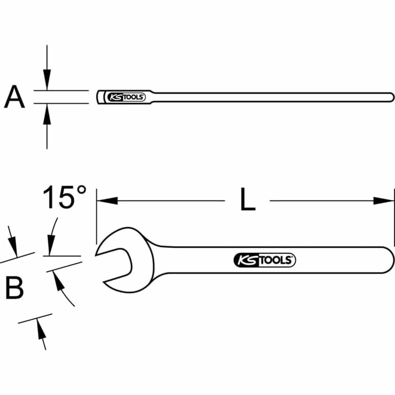 KS Tools Isolierter Maulschlüssel, 12 mm, image _ab__is.image_number.default