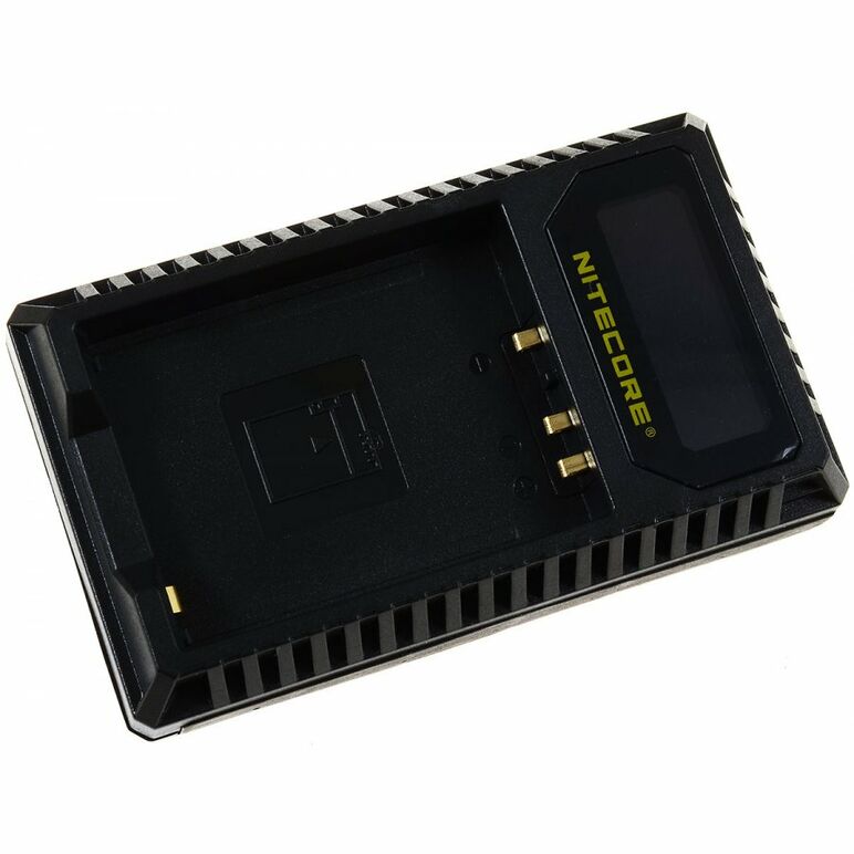 Ladegerät Nitecore FX1 für Fuji Camera Akkus Dual Slot USB mit LCD-Display, image 