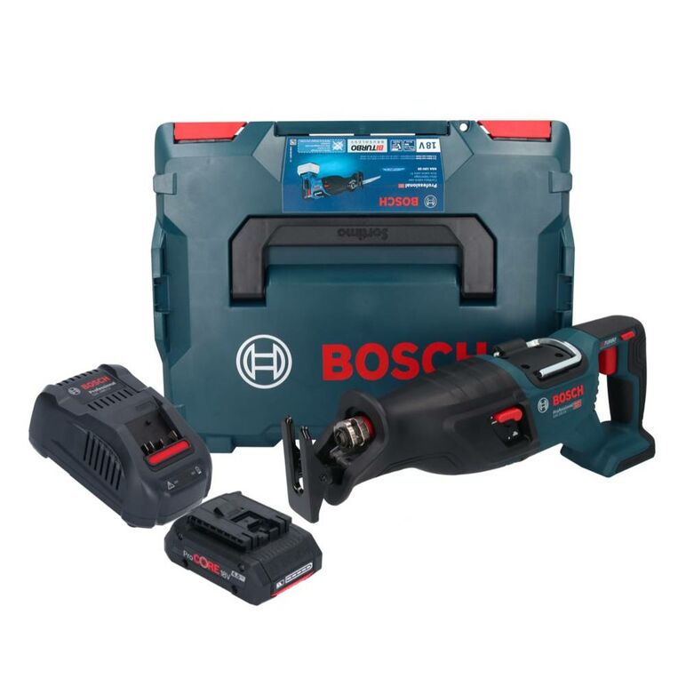 Bosch GSA 18V-28 PROFESSIONAL Akku-Säbelsäge 18V Brushless 230mm + 1x Akku 4,0Ah + Ladegerät + Koffer, image 