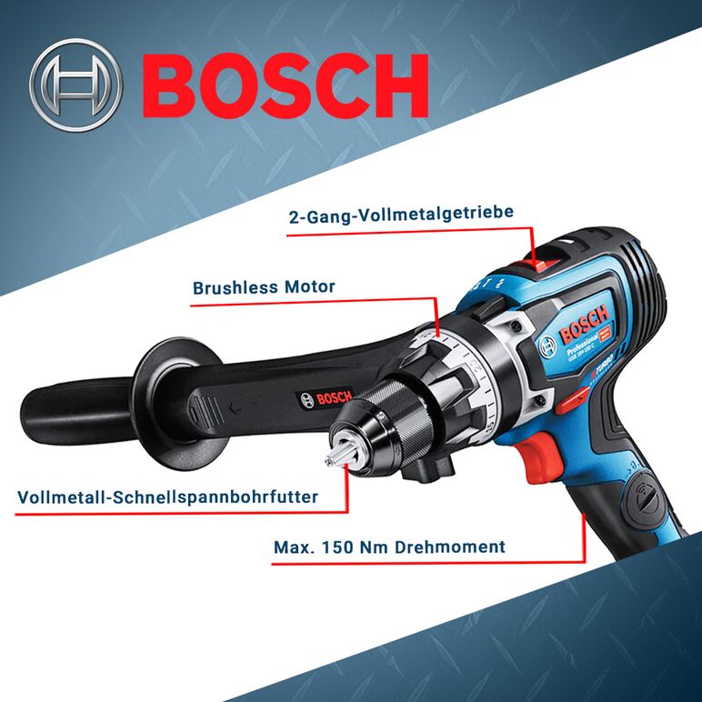 Bosch GSB 18V-150 C PROFESSIONAL Akku-Schlagbohrschrauber 18V 150Nm + Koffer - ohne Akku - ohne Ladegerät, image _ab__is.image_number.default