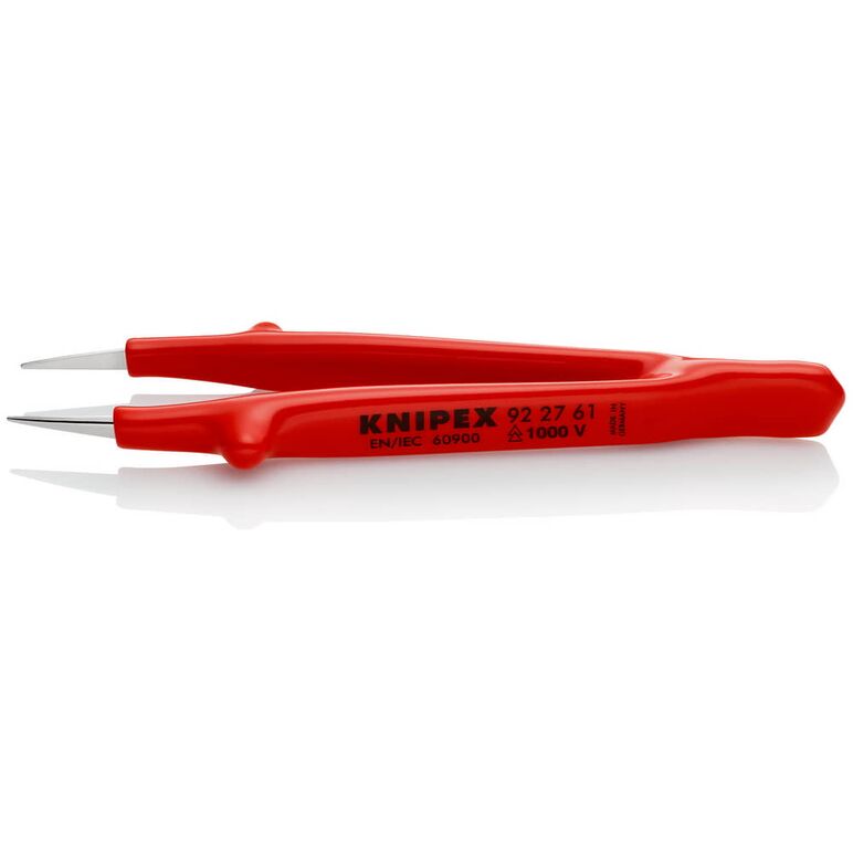 KNIPEX 92 27 61 Präzisions-Pinzette mit Führungsstift 130 mm, image 