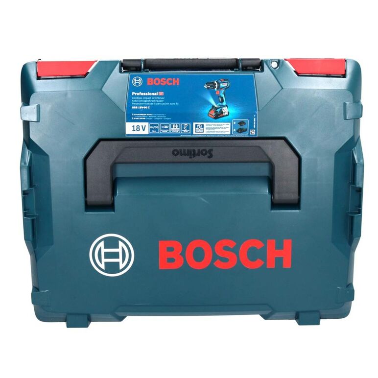 Bosch GSB 18V-90 C Professional Akku Schlagbohrschrauber 18 V 64 Nm Brushless + 2x ProCORE Akku 4,0 Ah + Ladegerät + L-Boxx, image _ab__is.image_number.default