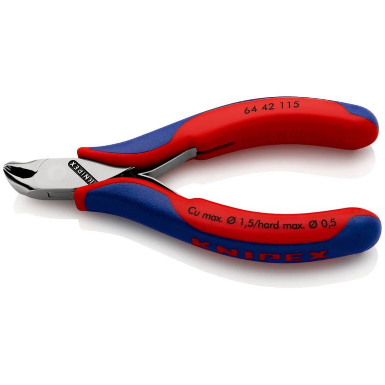 KNIPEX 64 42 115 SB Elektronik-Vornschneider mit Mehrkomponenten-Hüllen 115 mm, image 