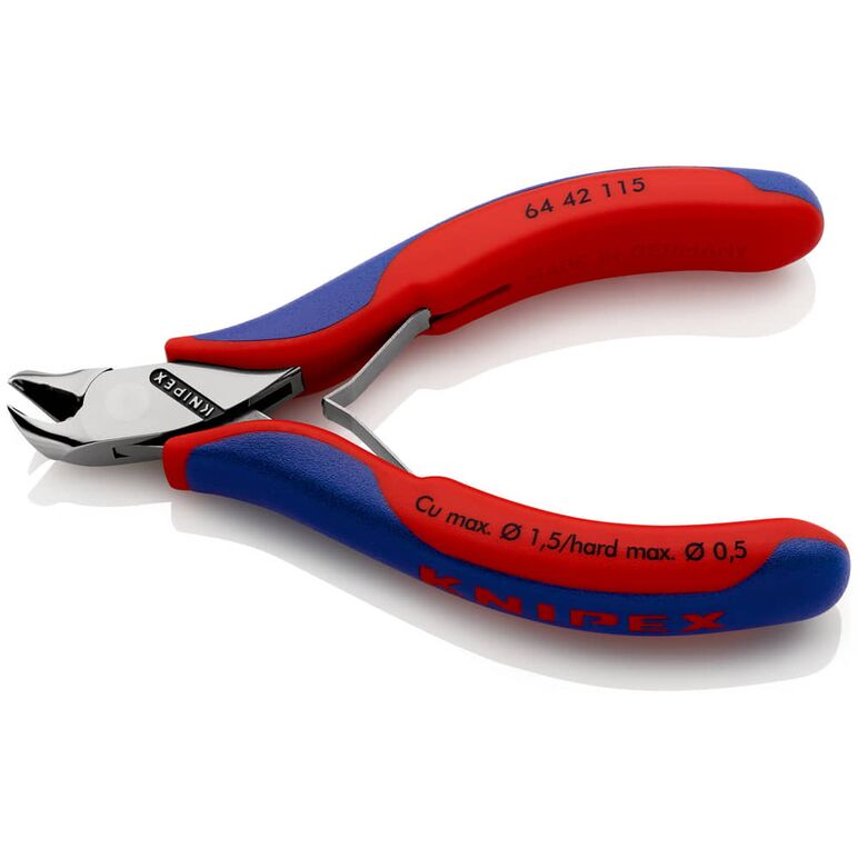 KNIPEX 64 42 115 SB Elektronik-Vornschneider mit Mehrkomponenten-Hüllen 115 mm, image _ab__is.image_number.default