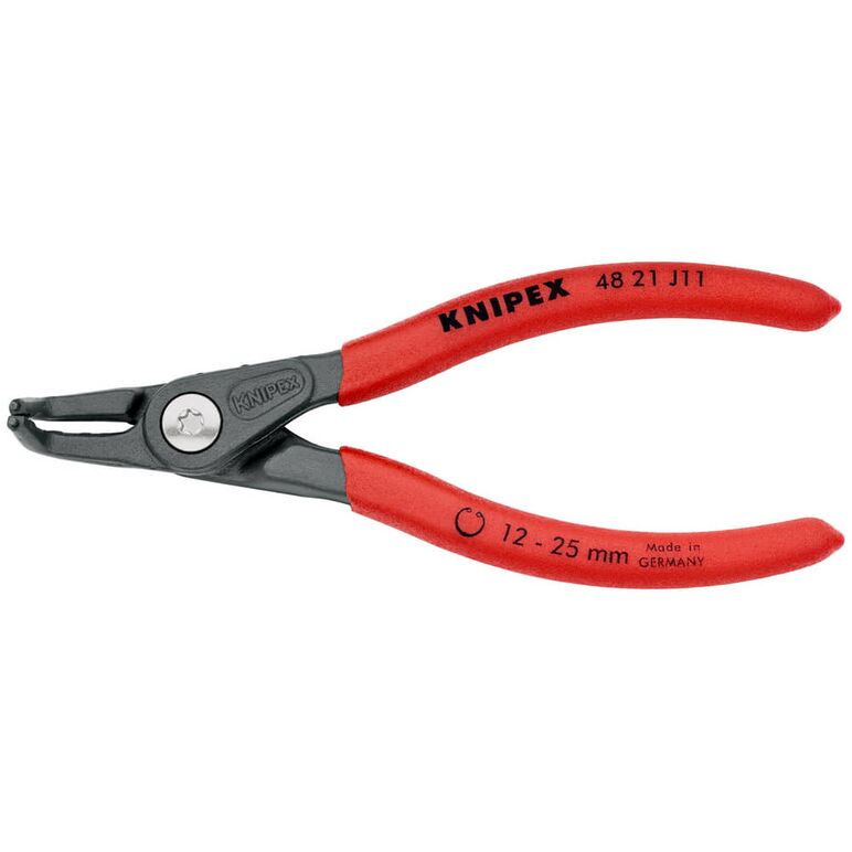 KNIPEX 48 21 J11 Präzisions-Sicherungsringzange für Innenringe in Bohrungen mit rutschhemmendem Kunststoff überzogen grau atramentiert 130 mm, image _ab__is.image_number.default