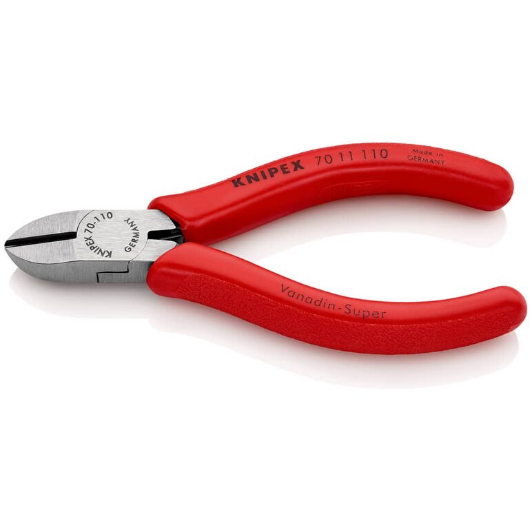 KNIPEX 70 11 110 Seitenschneider mit Kunststoff überzogen schwarz atramentiert 110 mm, image 