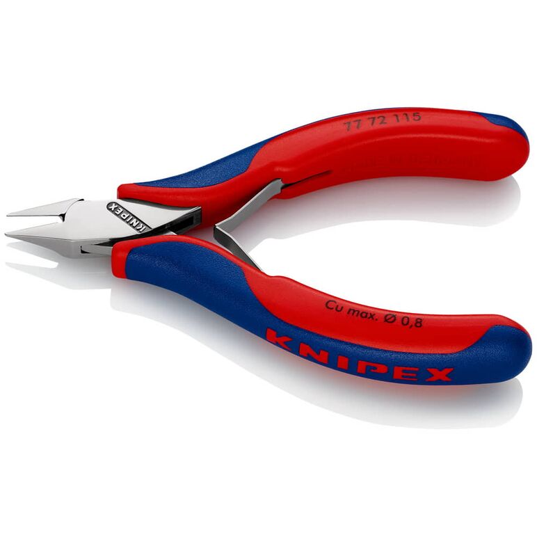 KNIPEX 77 72 115 Elektronik-Seitenschneider mit Mehrkomponenten-Hüllen 115 mm, image _ab__is.image_number.default