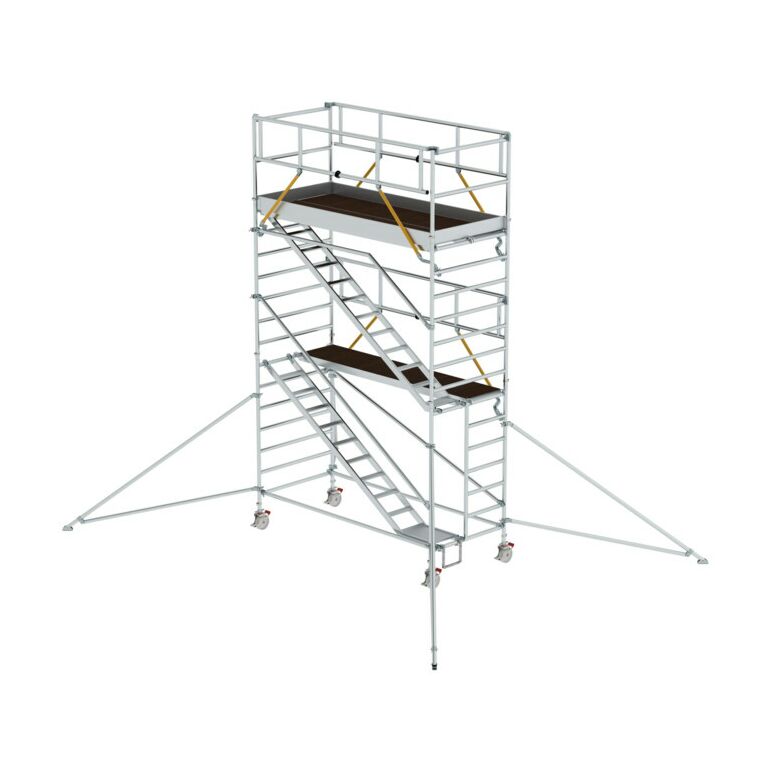 Munk Rollgerüst SG 1,35 x 3,0 m mit Schrägaufstiegen & Ausleger Plattformhöhe 4,47 m, image 