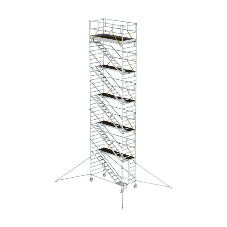 Munk Rollgerüst SG 1,35 x 3,0 m mit Schrägaufstiegen & Ausleger Plattformhöhe 10,35 m, image 