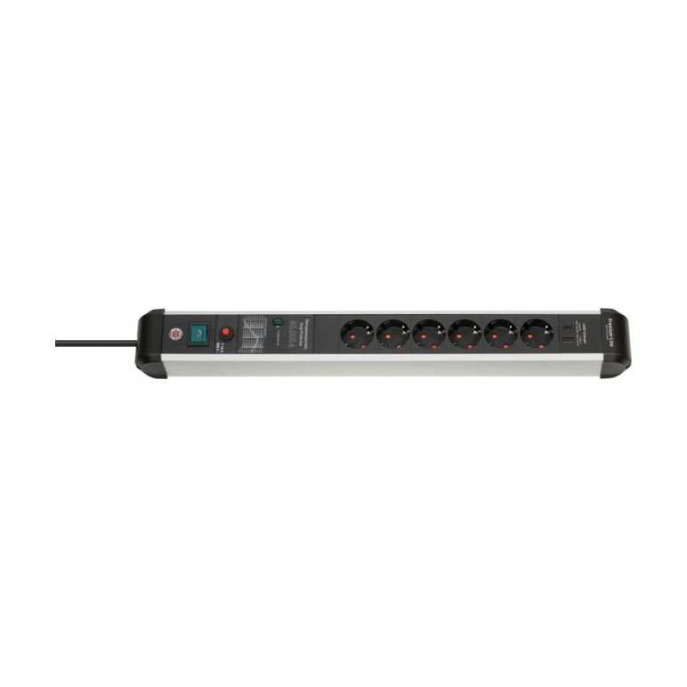 Brennenstuhl Premium-Protect-Line Steckdosenleiste 6-fach mit USB Power-Delivery Typ C und Überspannungsschutz, image 