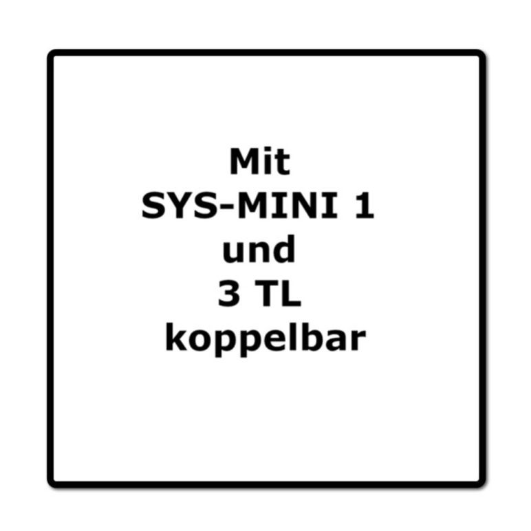 Festool T-LOC SYS MINI 1 TL TRA MINI Systainer 3 Stk. ( 3x 203813 ) Kleinteile Koffer transparenter Deckel koppelbar mit SYS-MINI 1 und 3 TL, image _ab__is.image_number.default