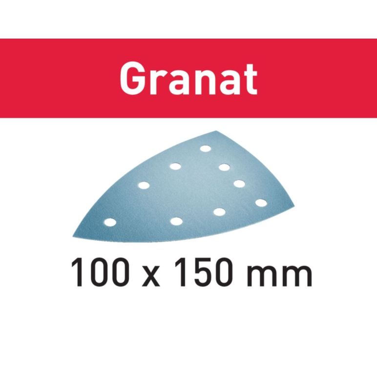 Festool Schleifblatt STF DELTA/9 P180 GR/10 Granat (577541), image 