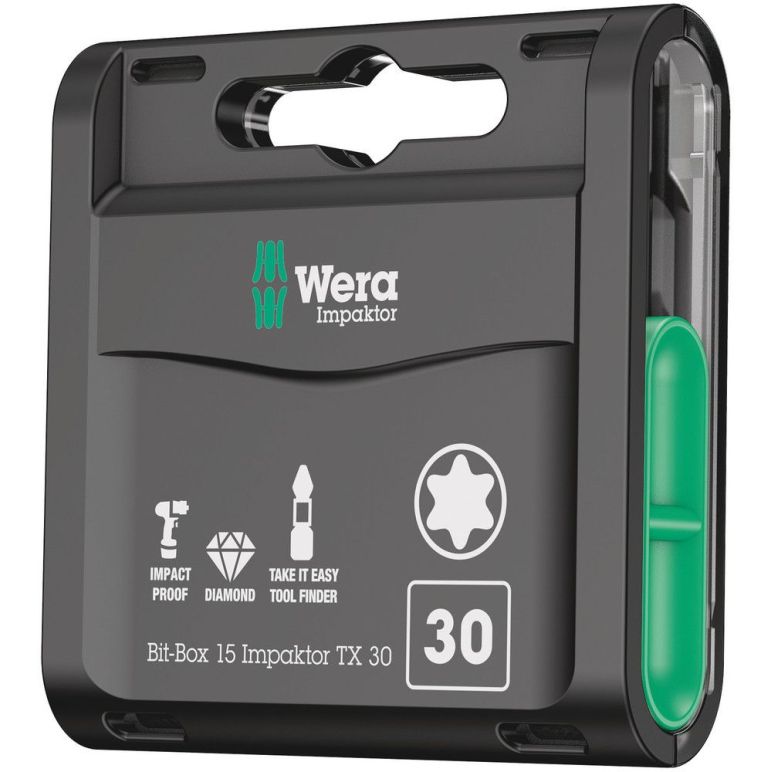 Wera Bit-Box 15 Impaktor TX TX 30 x 25 mm 15-teilig (05057776001), image 