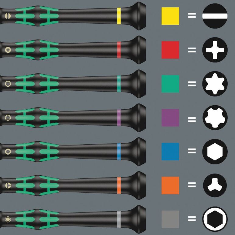 Wera 2050 PH Elektronik-Kreuzschlitzschraubendreher PH 00 x 40 mm (05118019001), image _ab__is.image_number.default