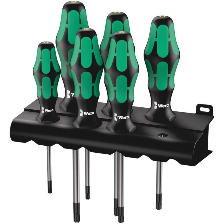 Wera 367/6 TORX® BO Kraftform Schraubendrehersatz + Rack 6-teilig (05138250001), image 