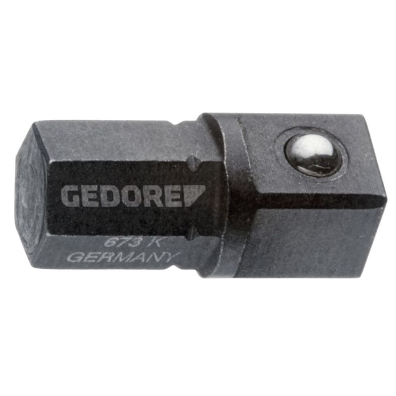 GEDORE Einsatz-Halter kurz 1/4" 6-kant - 1/4" 4-kant, 673 K, image 