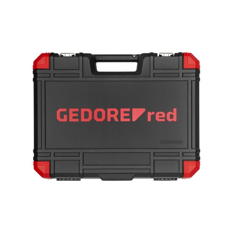 GEDORE red Steckschlüsselsatz, Set 97tlg, 1/2 1/4 Zoll Antrieb, Adapter Werkzeug, Knarre Nüsse Bithalter Bits, R46003097, image _ab__is.image_number.default