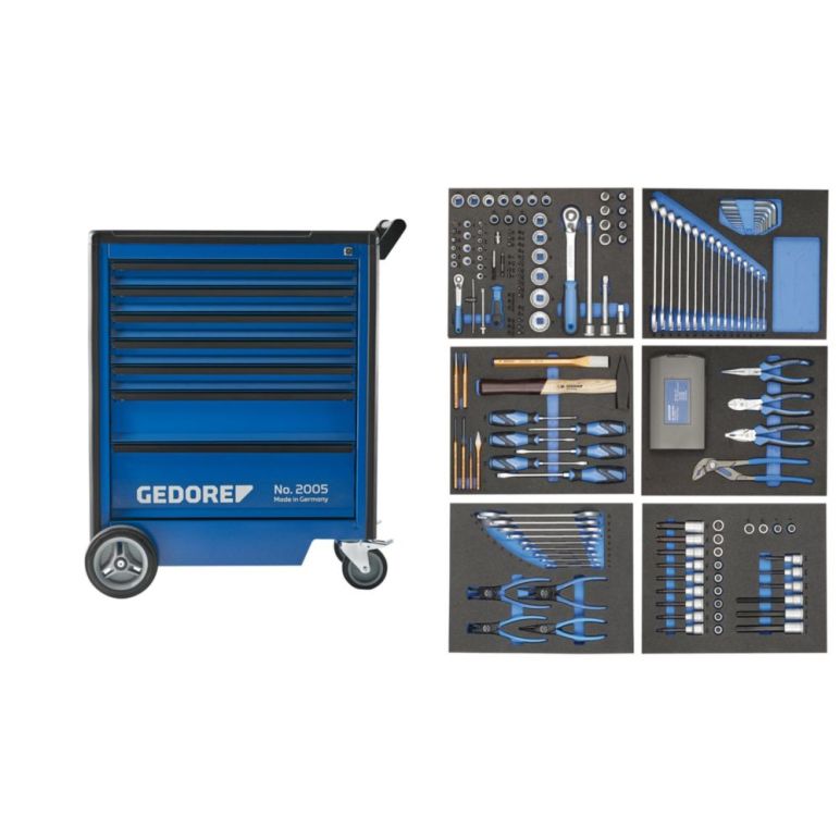 GEDORE Werkzeugwagen mit 190-teilig Werkzeugsortiment, 2005-TS-190, image 