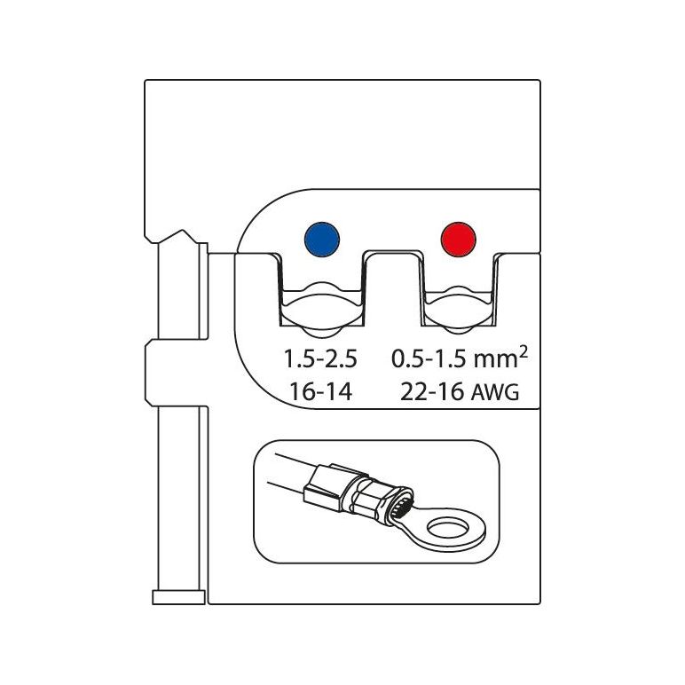 GEDORE Crimp-Zangen-Set INDUSTRIAL 4-teilig, S 8140 J, image _ab__is.image_number.default