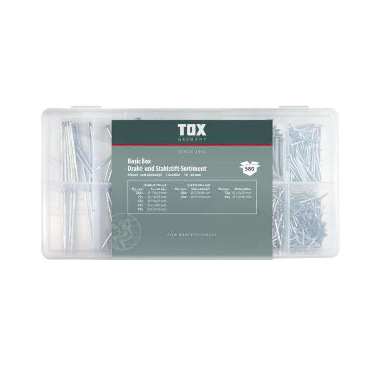 TOX Basic Box Nagel - Sortiment 580 tlg. (09490204) - 580 Stück, image _ab__is.image_number.default