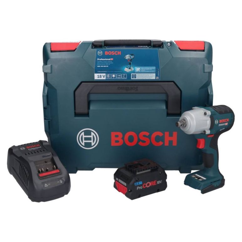 Bosch GDS 18V-450 HC Akku Drehschlagschrauber 18 V 450 Nm 1/2" + 1x ProCORE Akku 8,0 Ah + Ladegerät + L-Boxx, image 