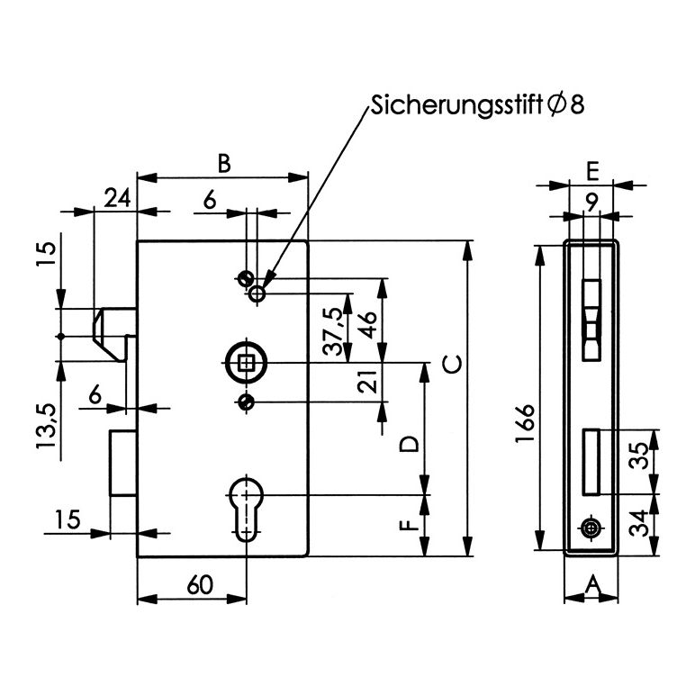 AMF Schiebetorschlosskasten 140S, image _ab__is.image_number.default