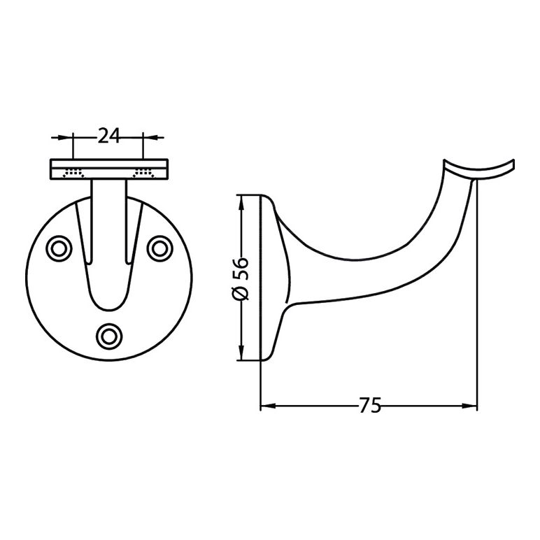 HERMETA Handlaufträger 3505, image _ab__is.image_number.default