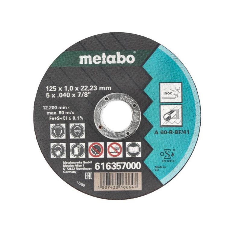 Metabo WE 15-125 Quick Winkelschleifer 1550 W 125 mm + 10x Trennscheibe, image _ab__is.image_number.default
