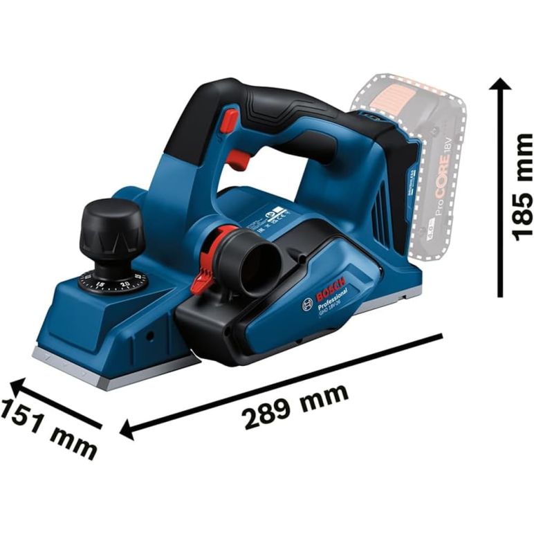 Bosch PROFESSIONAL GHO 18V-26 Akku-Hobel 18V Brushless 82mm + Parallelanschlag - ohne Akku - ohne Ladegerät (0 601 5B5 001), image _ab__is.image_number.default