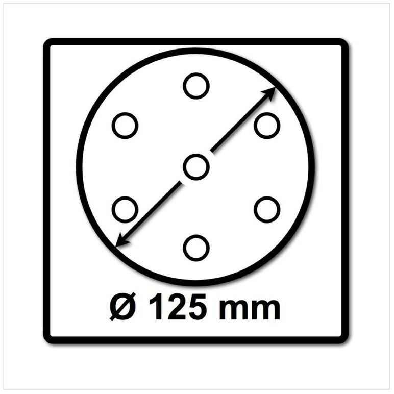 Festool STF D125/8 Schleifscheiben 125 mm Granat P120 GR / 100 Stück ( 497169 ), image _ab__is.image_number.default