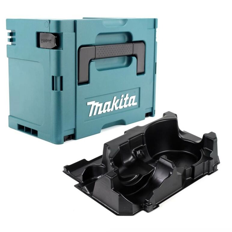 Makita MAKPAC 3 Systemkoffer + Einlage für Makita DGA 504 / 505, image 