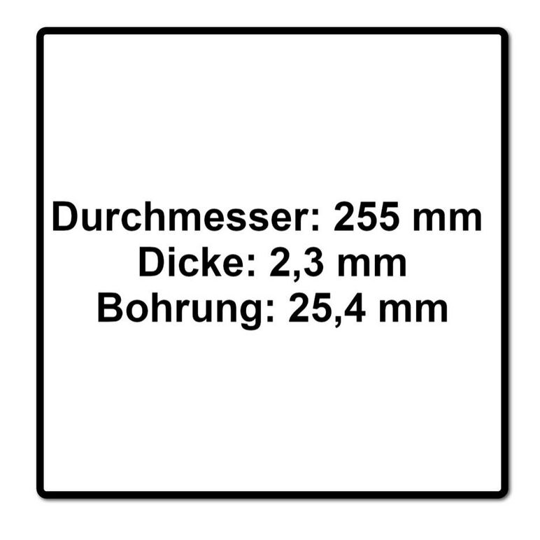 Metabo Dickichtmesser 3 flügelig für Freischneider ( 628432000 ) 255 x 2.3 x 25.4 mm, image _ab__is.image_number.default